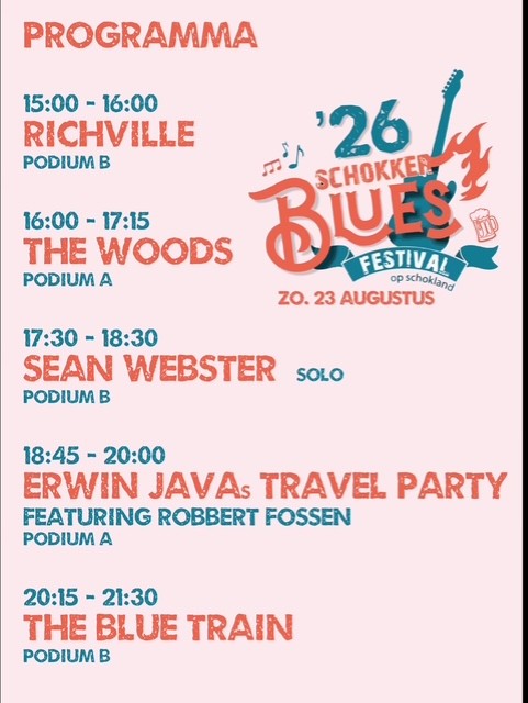 23-8 Schokker Blues Festival en… live op RTV-Noordoostpolder