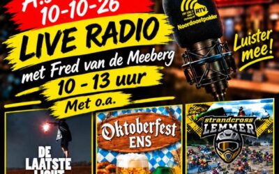 A.s. Zaterdag weer Fred van de Meeberg met nieuws uit de NOP 10.00 -13.00